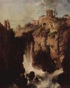Christian Wilhelm Ernst Dietrich Wasserfalle in Tivoli. Spain oil painting artist